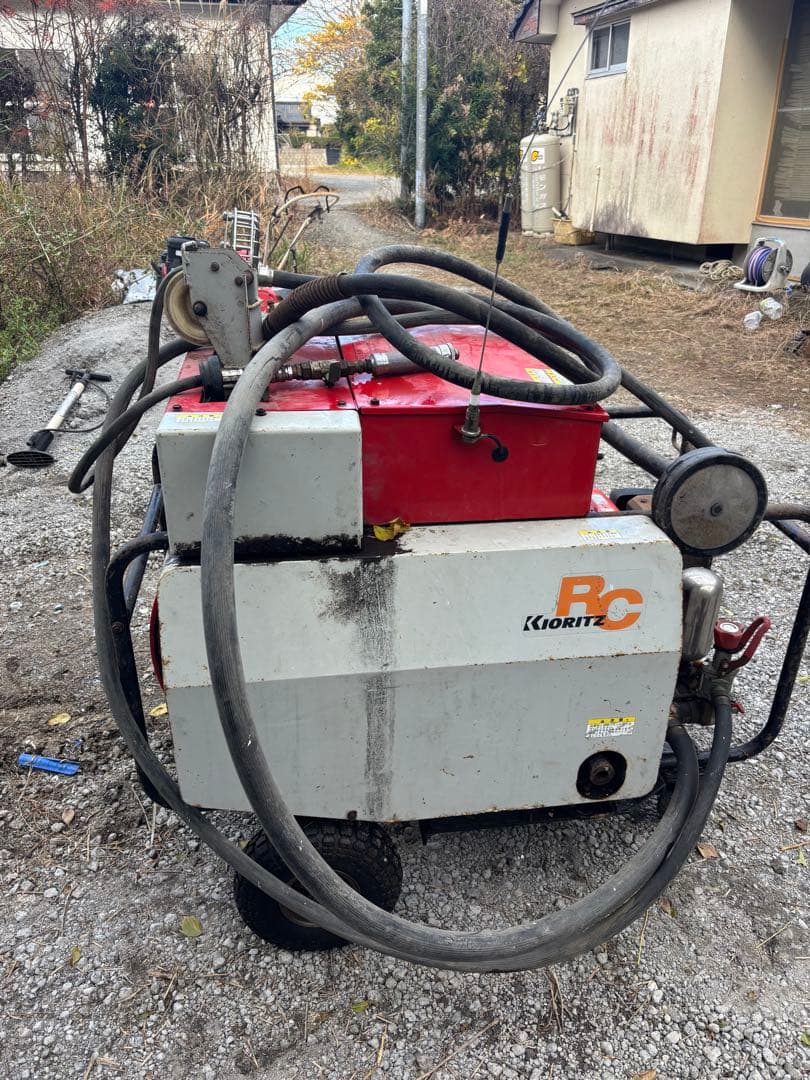 自走キャリーエンジンセット動噴 共立 SP451ガソリンエンジン三菱GM181L