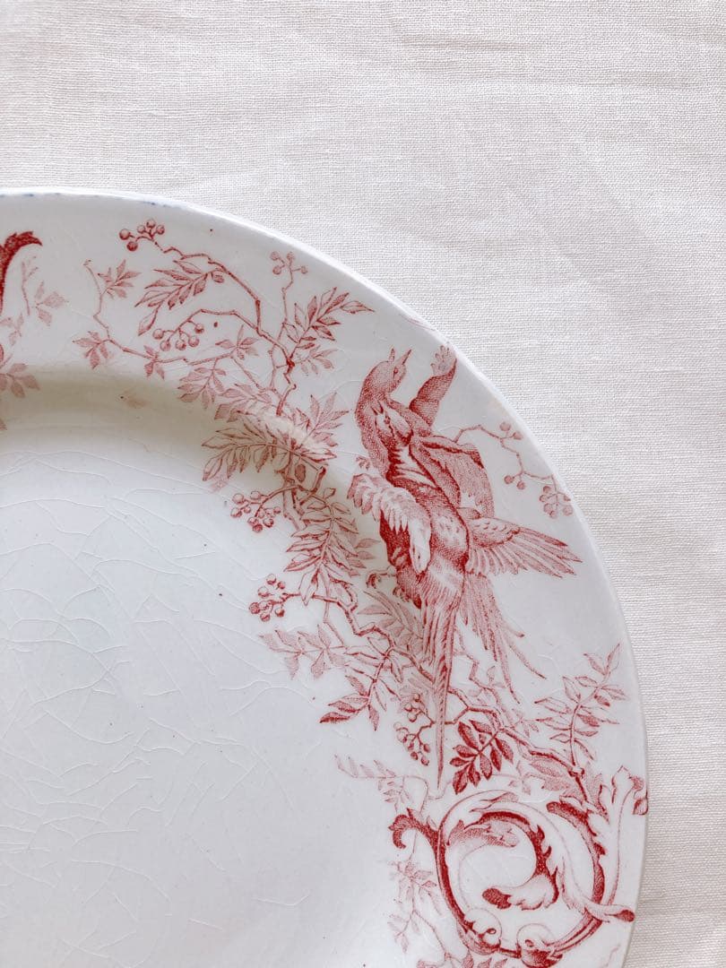 フランスアンティーク　LUNEVILLE chasseシリーズ　ディナー皿②