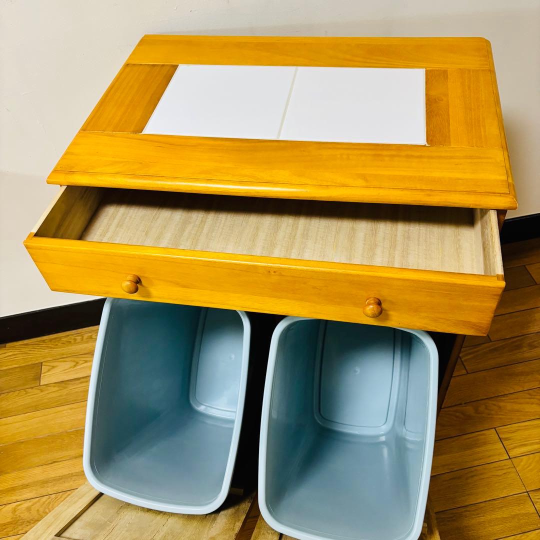 【希少品】　HAGIHARA 萩原　ダストボックス　キラスター付き　送料込み