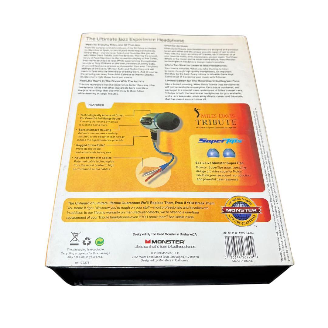 【希少】Monster Miles Davis TRIBUTE 有線イヤホン