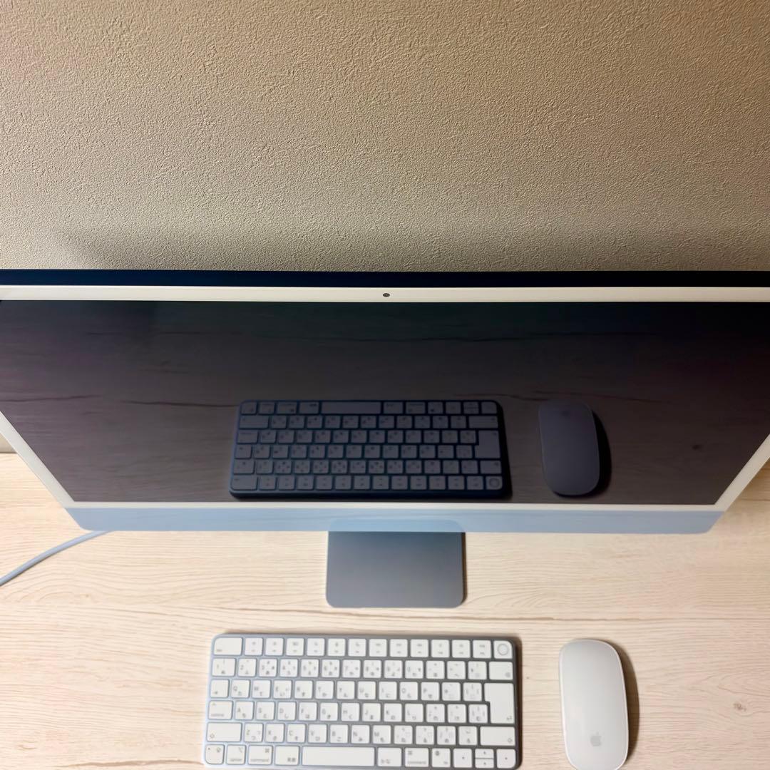 【超美品】iMac 24インチ M1, 2021 / ブルー