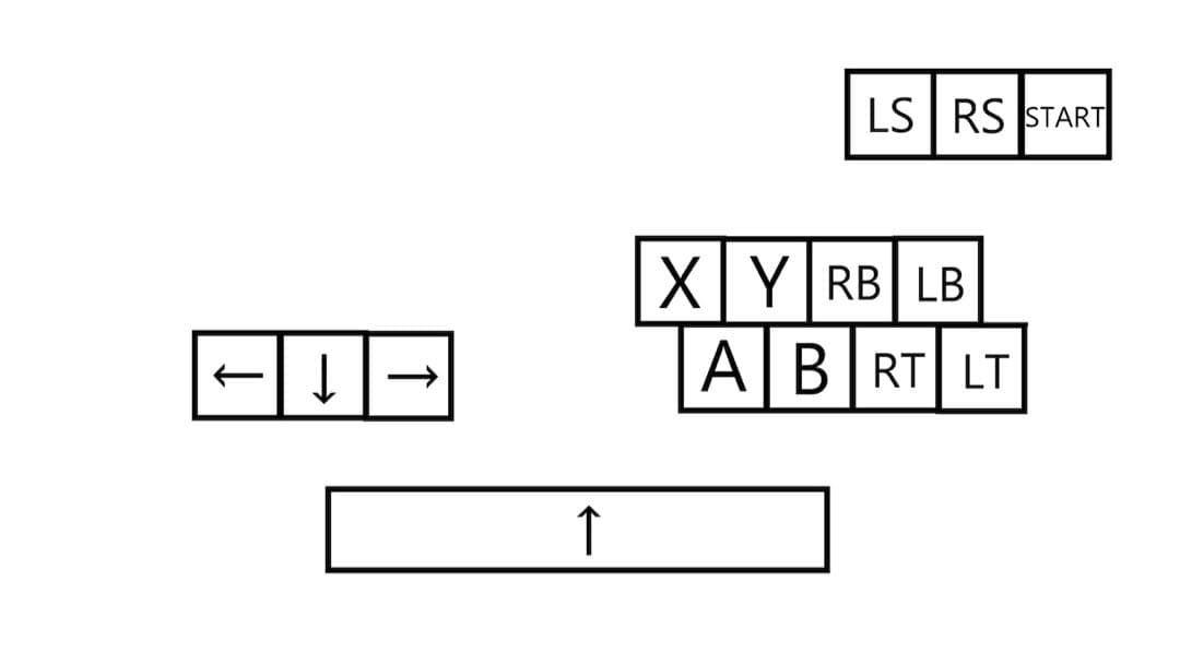 【自作アケコン】木製キーボード型　ダークウォルナットレバーレスコントローラー