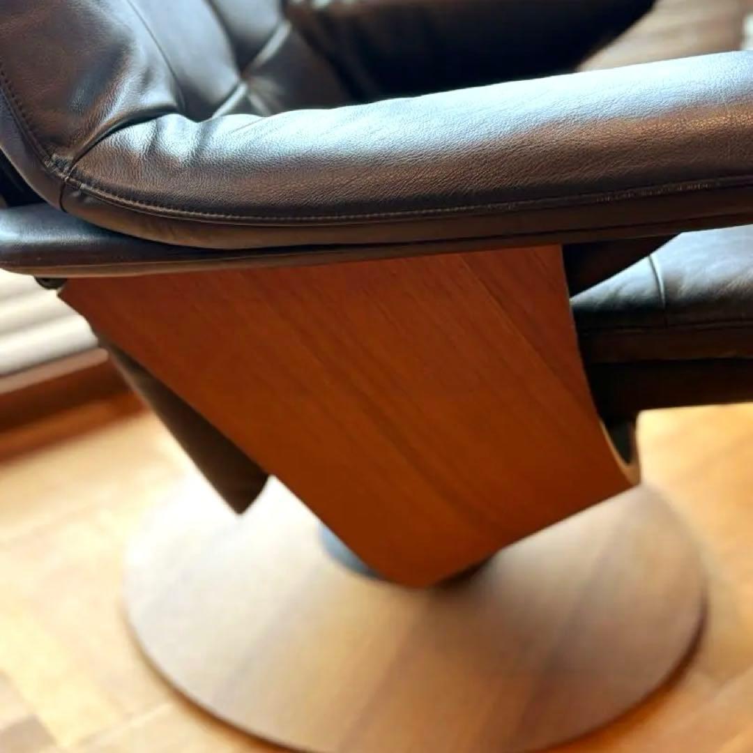 カリモク ザ•ファースト RU72 ブラックベリー 美品 オットマン同時購入のみ