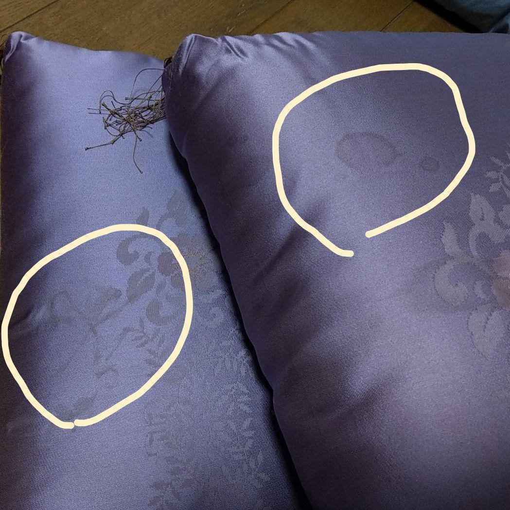 訳アリ★高級座布団　八反判　5枚セット　薄紫　法事用　客用座布団　和室用