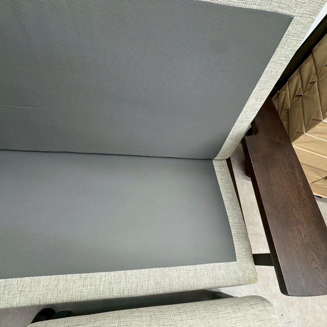 カリモク ディレトーレ 3人掛けソファ オットマン付