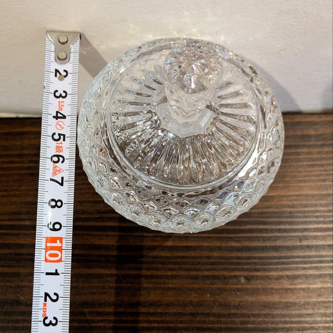 クリスタルガラス 蓋付きデザートカップ 3個セット