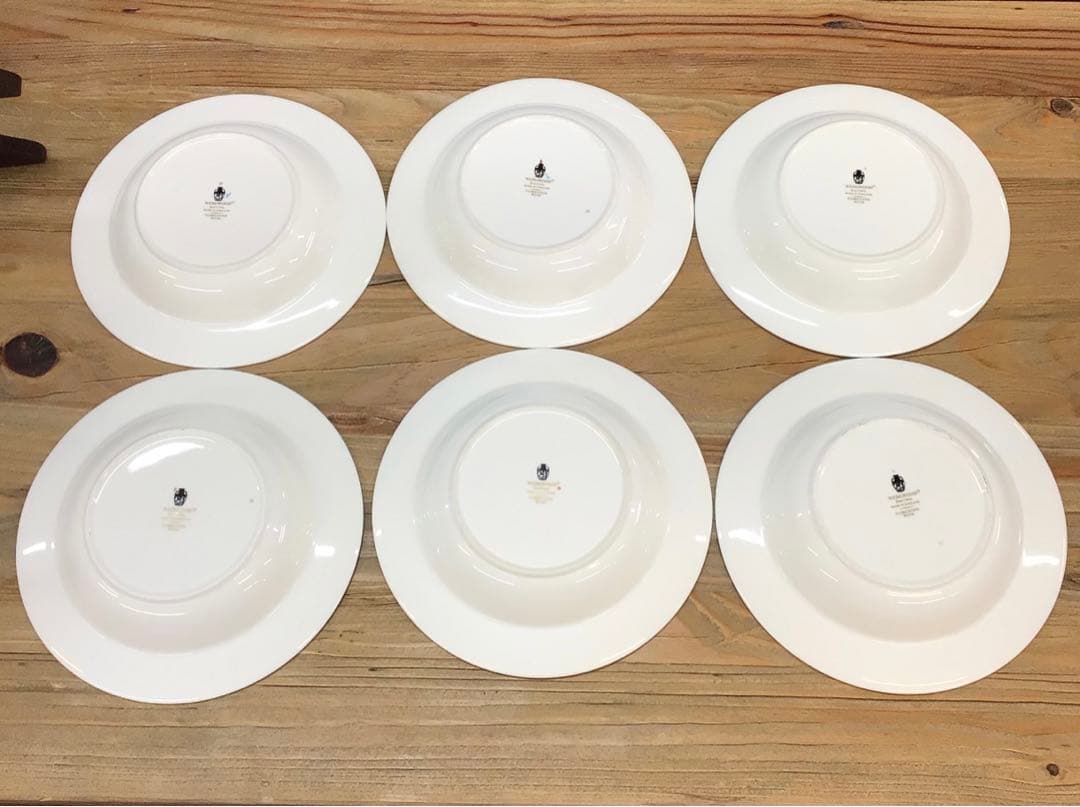 ウェッジウッド フロレンティーン ターコイズ スープ皿 6枚セット USED