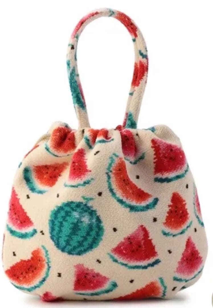フェイラー スイカ ドット 巾着バッグ
