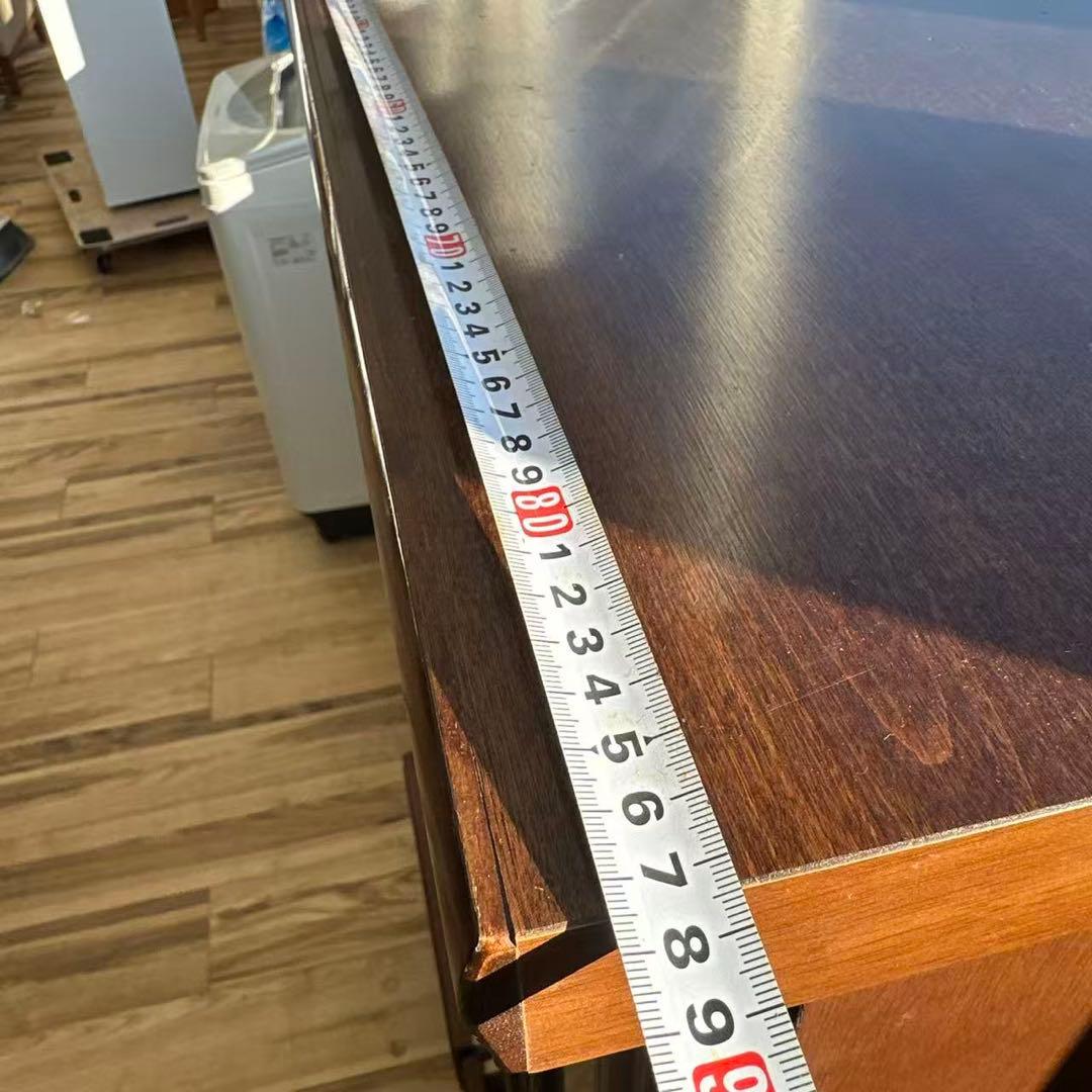 ダークブラウン 木製 キャビネット ガラス扉付き