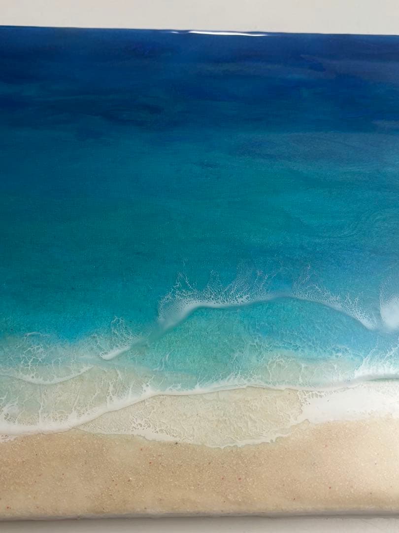 まぁ　30×90 オーシャンレジンアート