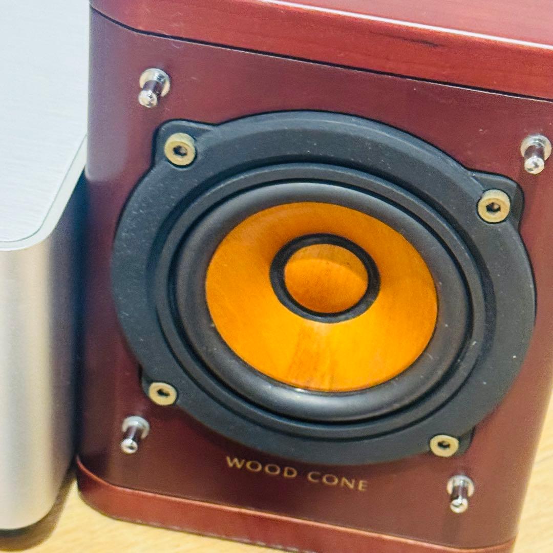 【動作良】Victor ウッドコーンコンポ EX-AK1（リモコン欠品）