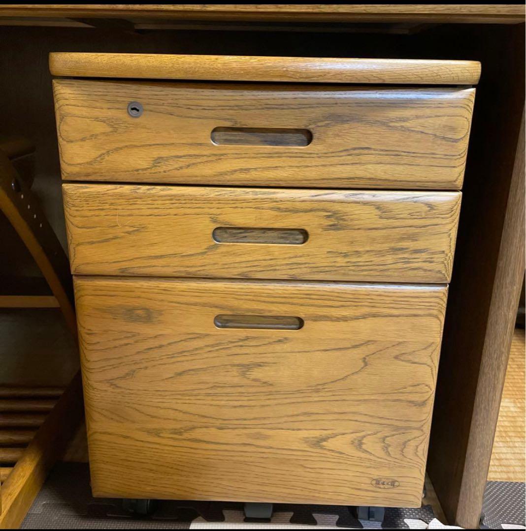 【引き取り限定】浜本工芸　学習机　椅子　チェスト　本棚　5点セット