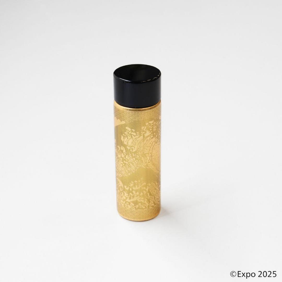 EXPO2025 公式ロゴ 山中塗 ステンレスボトル 葛飾北斎 金箔 140ml