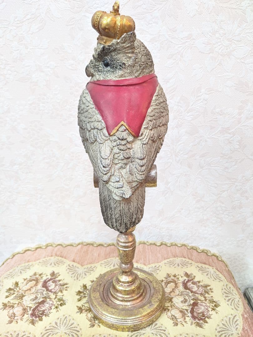 【お値下げ】バロック調フクロウ置物✨アンティーク✨【美品】