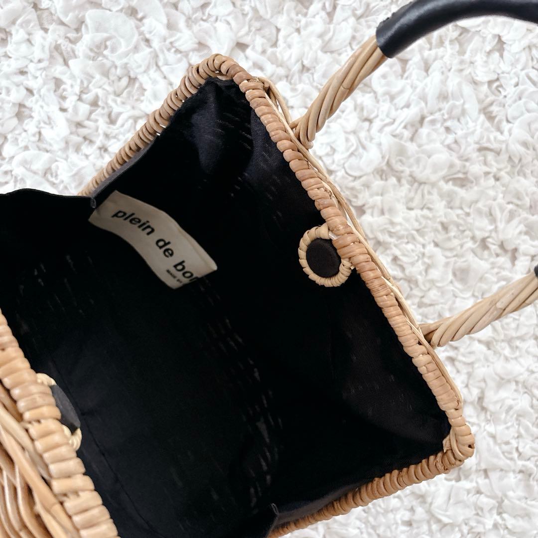 plein de bonnes choses シェルバッグ　アラログ　かごバッグ