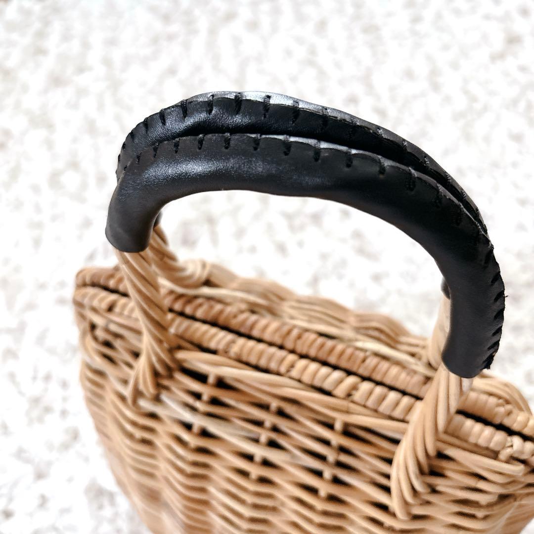 plein de bonnes choses シェルバッグ　アラログ　かごバッグ