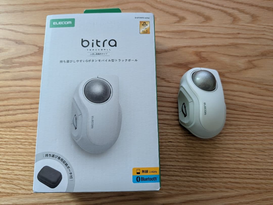 エレコム トラックボール bitra 白 M-MT2MRSAWH ワイヤレス
