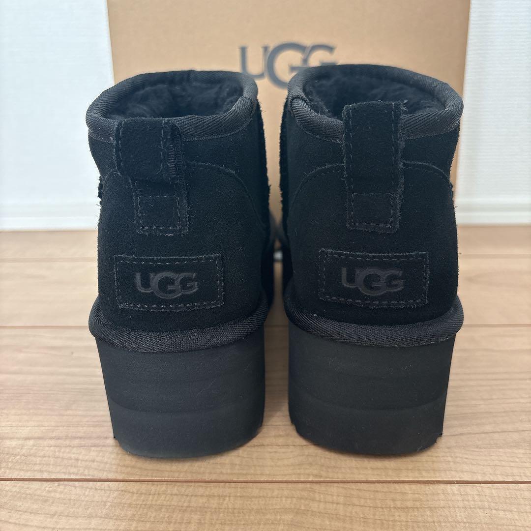 【あちゃん】UGG ウルトラミニ プラットフォーム 厚底 ブラック 25㎝