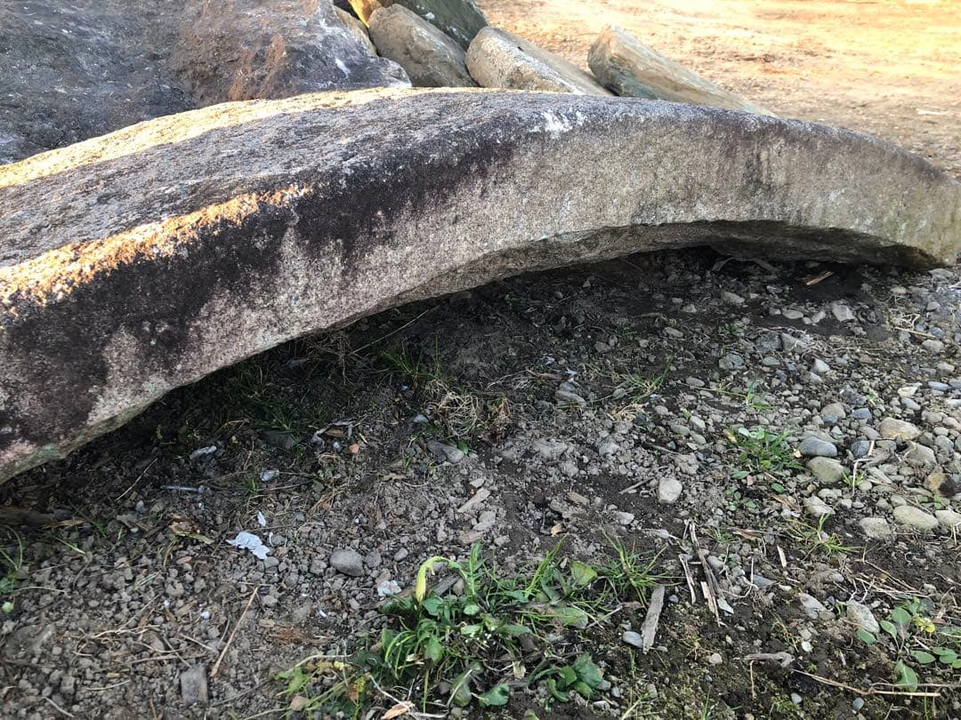 【茨城県南・引き取り限定】石 弓形橋 石橋 置物 日本庭園