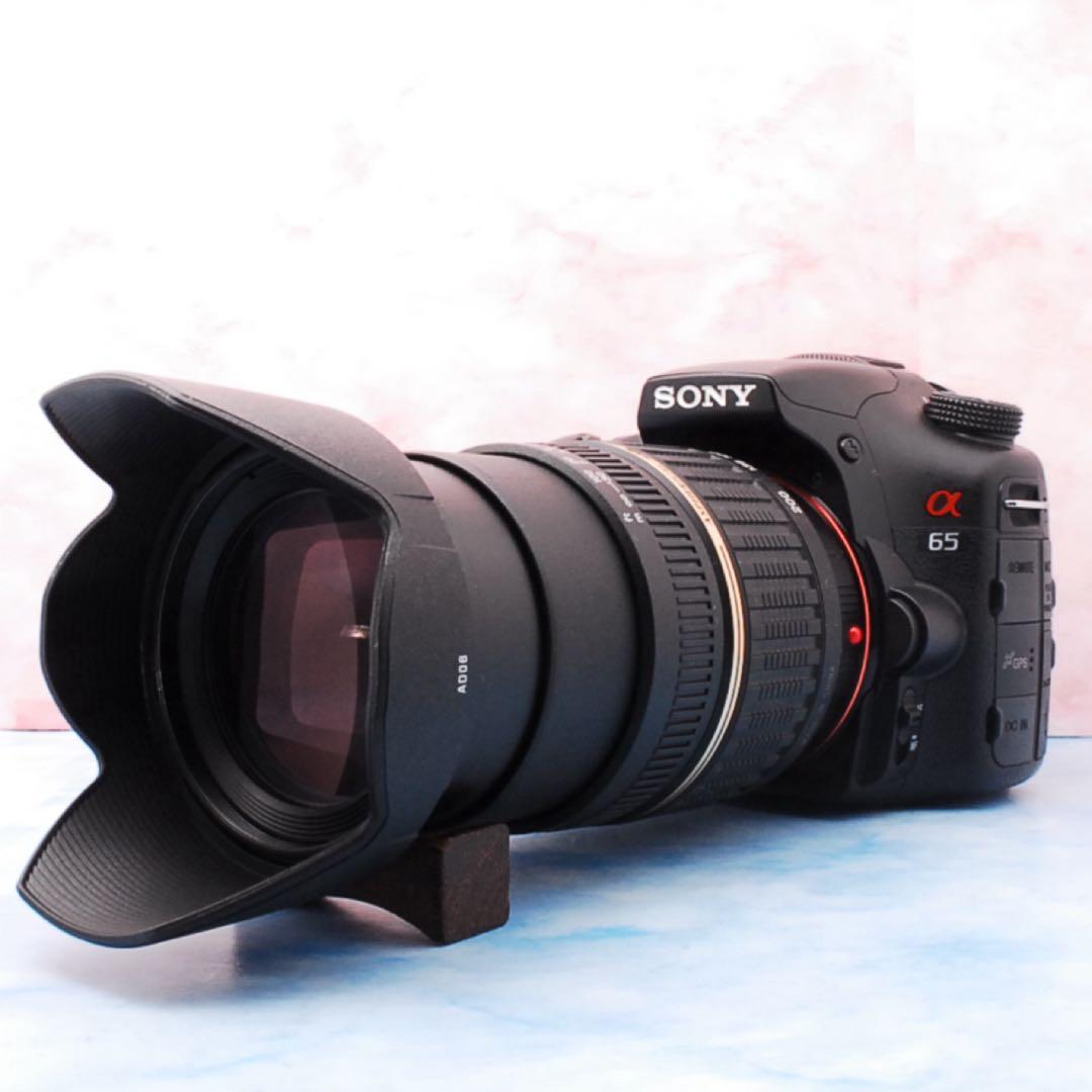 ソニー α65☆レンズ交換不要の高倍率レンズ☆一眼レフカメラ☆ショット数極少