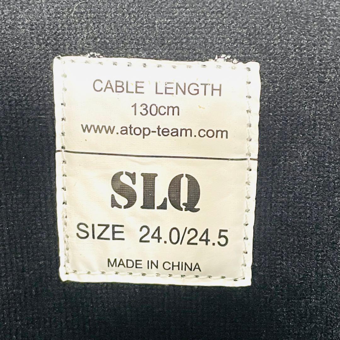 【未使用に近い】 SLQ スノーボードブーツ BOA 24.0/24.5 黒×青