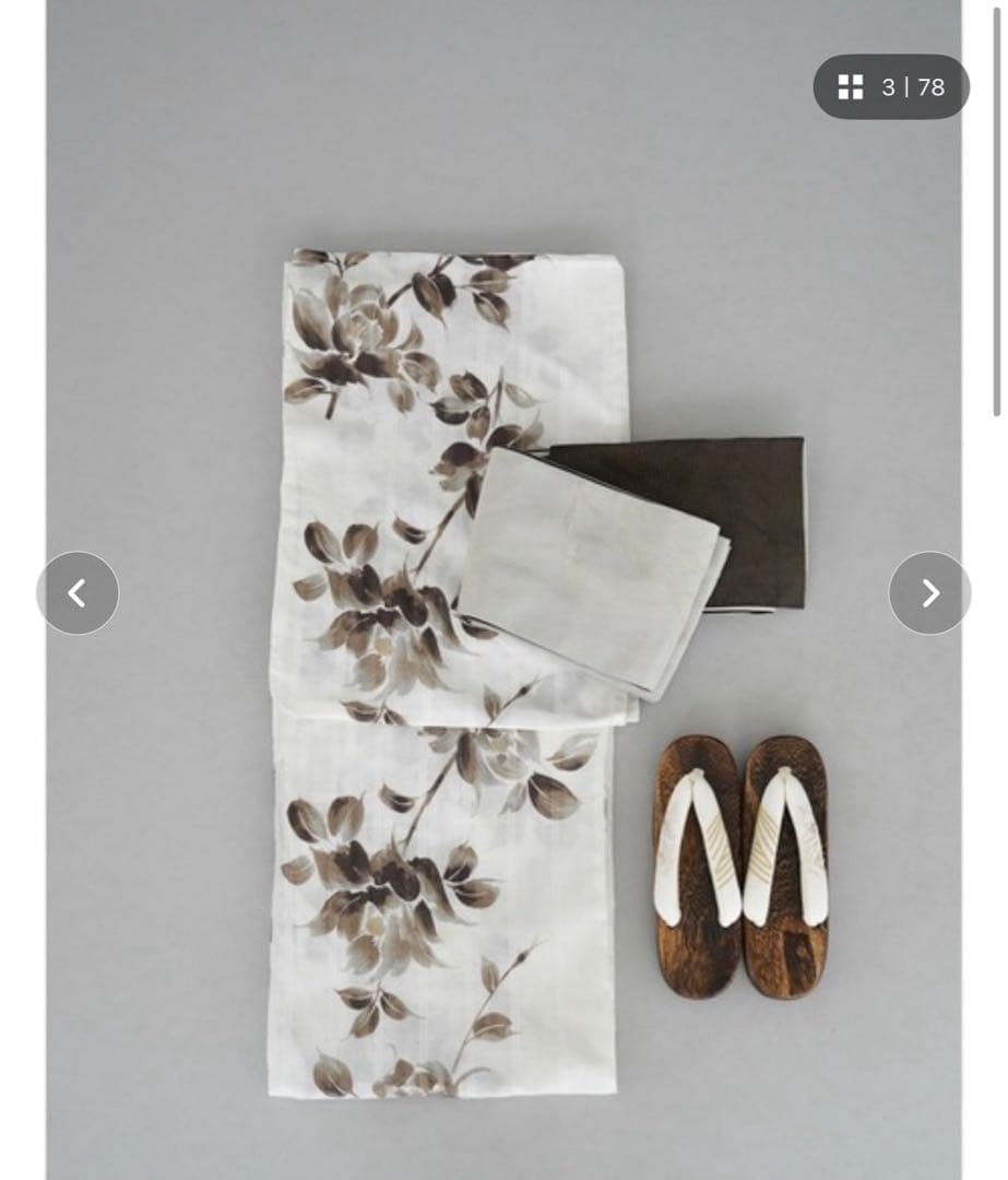 ［utatane×Acka.］浴衣3set 山茶花 完売商品‼️本日限り‼️