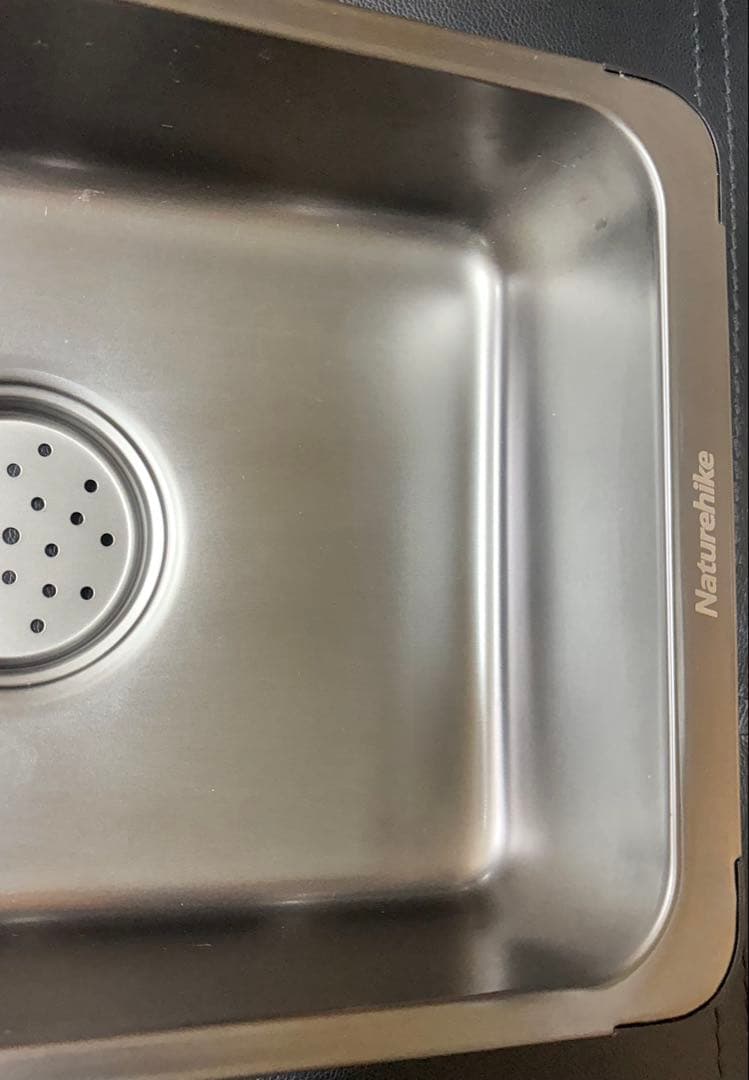 【2個セット】 ネイチャーハイク ステンレス製キャンプ用シンク