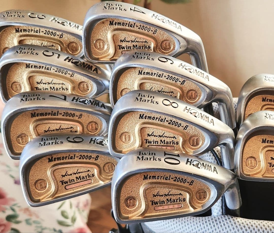 ホンマ ツインマークス メモリアル2000 β　３ツ星Ｒ金ゴールドバック10本