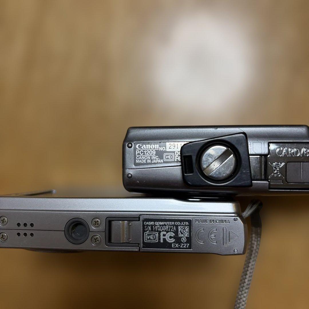 ジャンク２台　EXLIM EX-Z27　＆　IXY pc1209