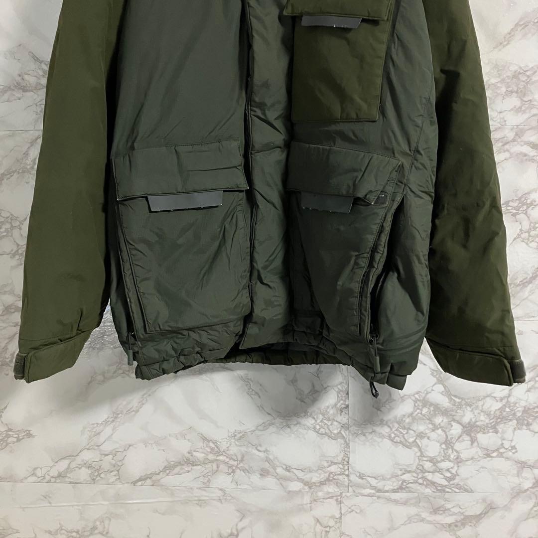 ノースフェイス　７００ＦＰ　ワンポイント刺繍　ダウンジャケット　グリーン　Ｓ