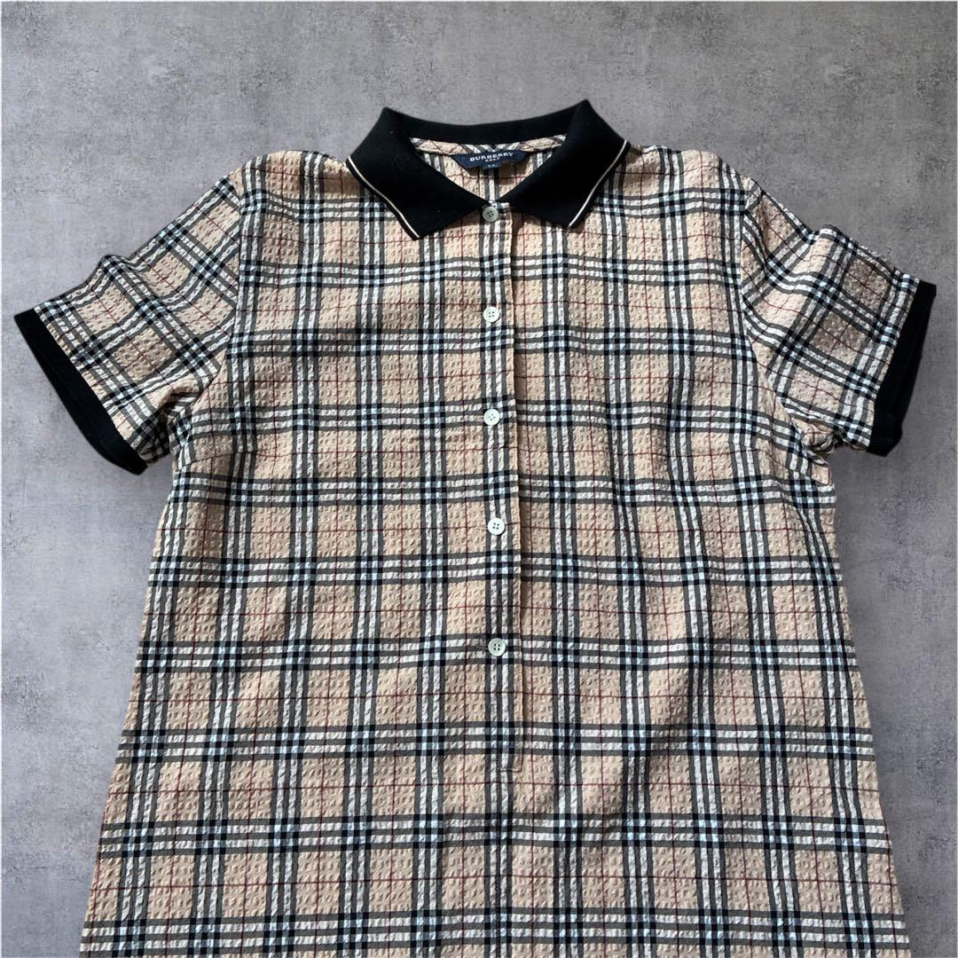 希少BURBERRY GOLF バーバリーゴルフ ノバチェック ワンピース LL