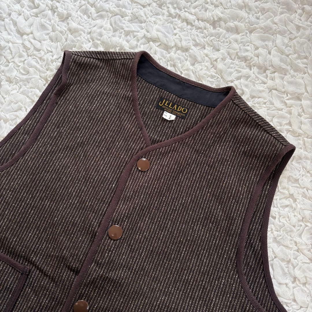 美品 JELADO ビーチクロスベスト ブラウンズビーチ