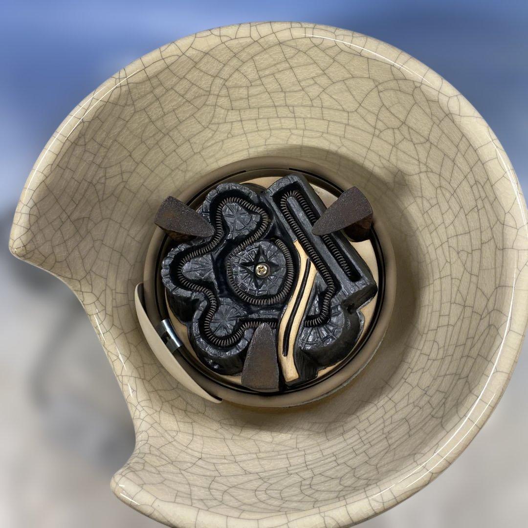 野々田式 風炉型 電熱器　白さつま F412　★直接引取りは5000円★