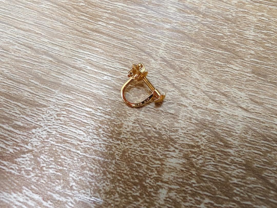 K18 イヤリング ダイヤモンド BRIGHTEST STARシリーズ 片耳