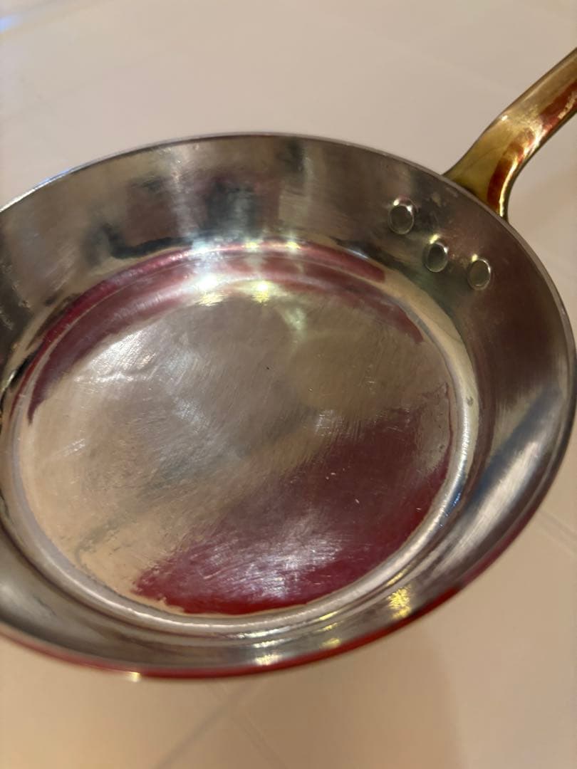 銅鍋　プチソテーパン　12cm 高さ2.5cm 3個セット