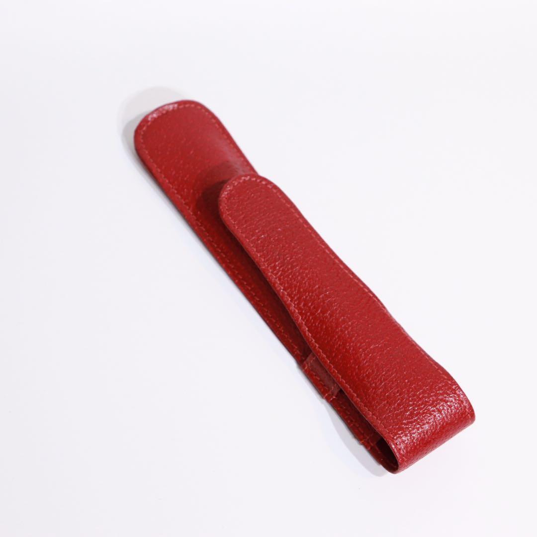 SMYTHSON ペンケース　万年筆ケース　レッド　美品