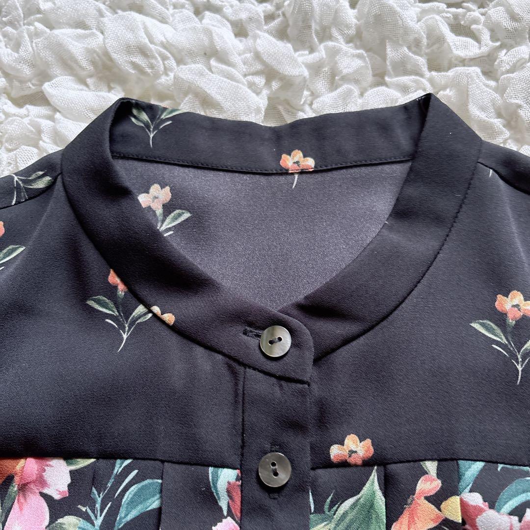 【新品】グレースコンチネンタル 花柄 プリーツ ブラウス M 上品 きれいめ