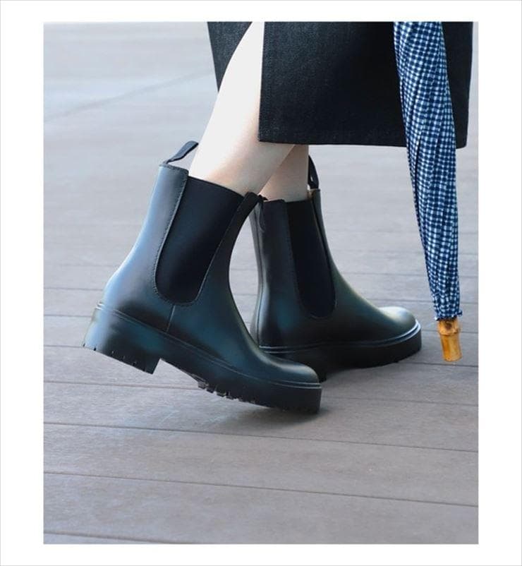 トラディショナルウェザーウェア ショートレインブーツ サイドゴア 36-205