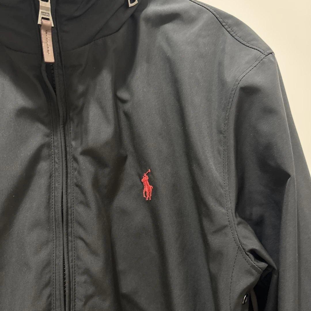 再値下げ！美品！Ralph Lauren ブラックナイロンジャケット　ポロ