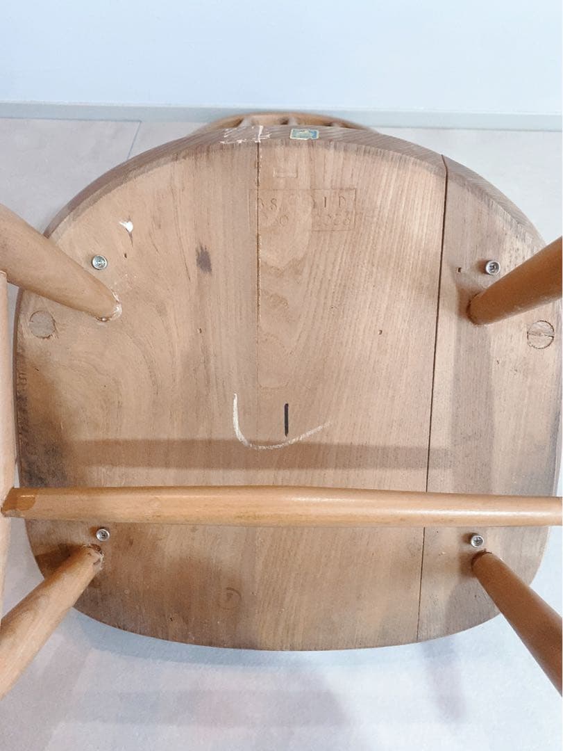 ercolチェア　刻印有　イギリスアンティーク　アーコール　クエーカーチェア