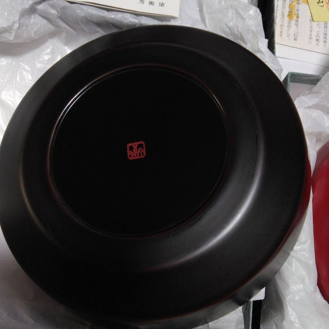 浄法寺塗　盛皿　六寸　2点セット