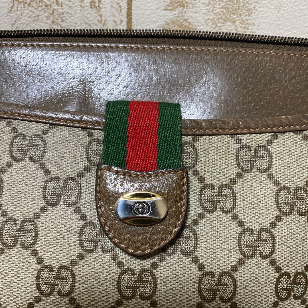 ミナミGUCCI シェリーライン ショルダーバッグ 内側難あり