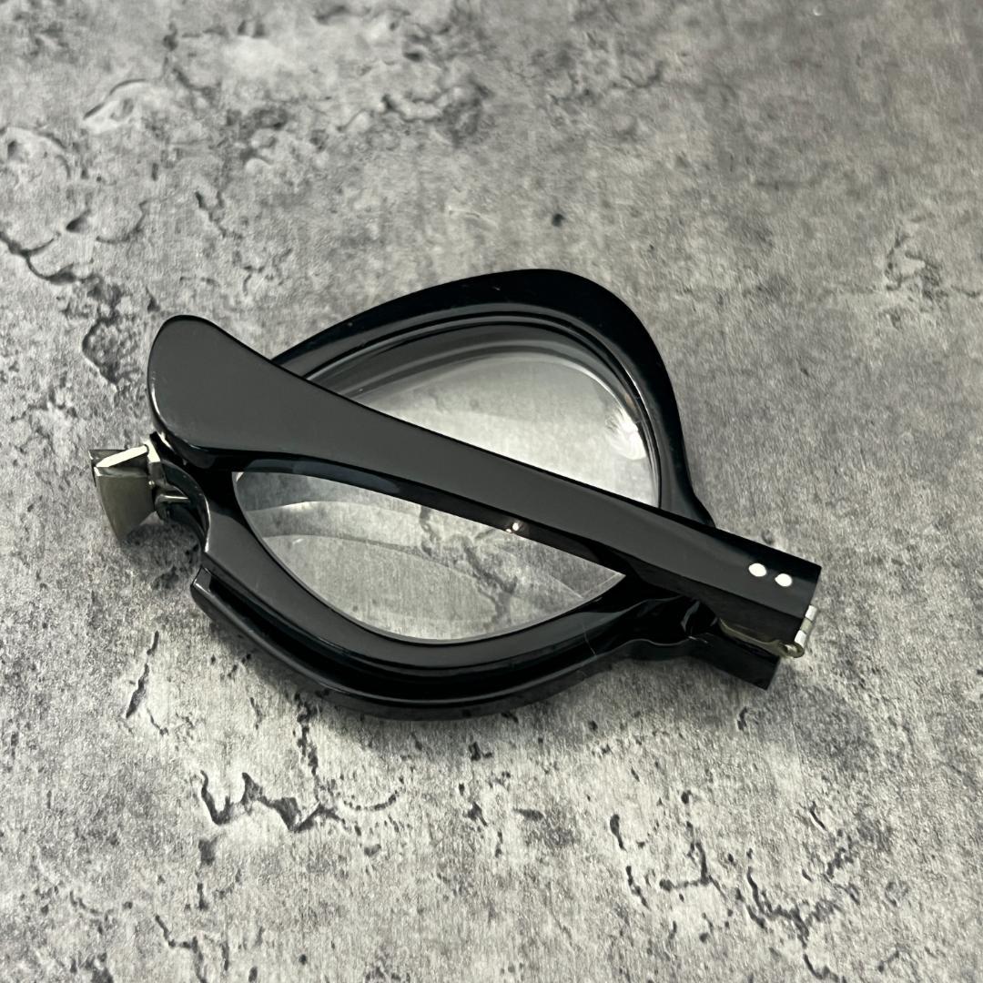 希少品 ヴィンテージ 折り畳み式 ルーペ 虫眼鏡 ブラック アンティーク