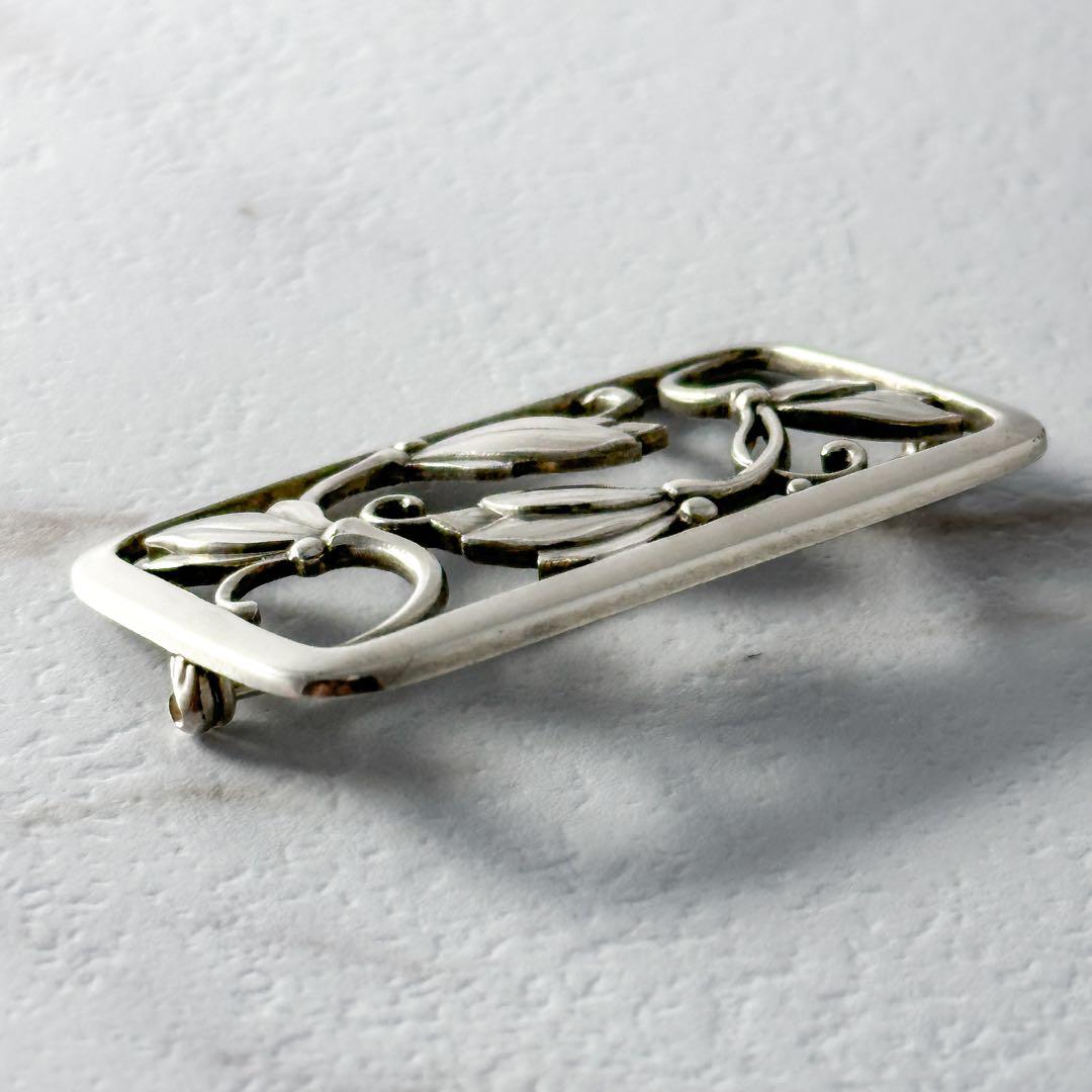  　295　シルバー　ブローチ　フラワー　花　925s