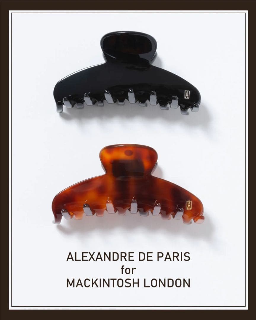 新品 ALEXANDRE DE PARIS ベーシッククリップ　¥27500 黒