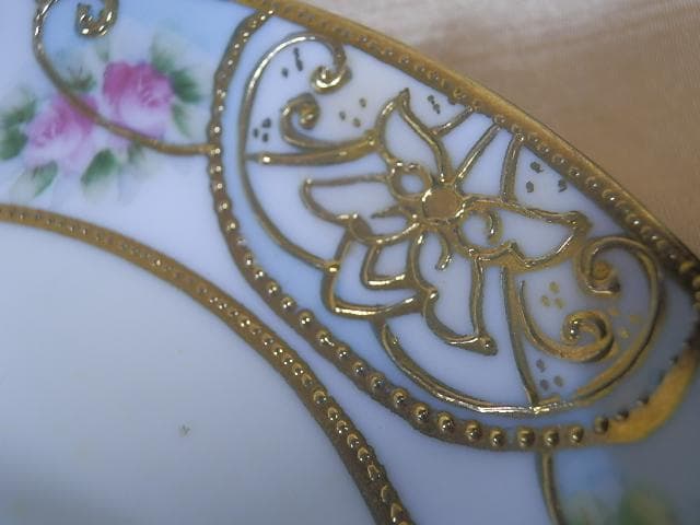 ノリタケ　マルキ　クリームホワイト　金盛　パステル