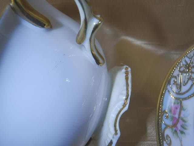 ノリタケ　マルキ　クリームホワイト　金盛　パステル