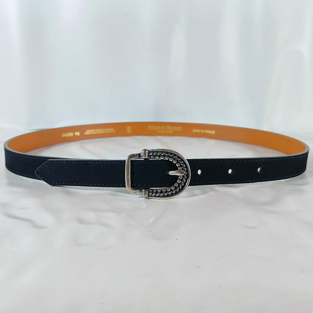 【極美品】MAISON BOINET　高級カーフスキンドレスベルト フランス製品