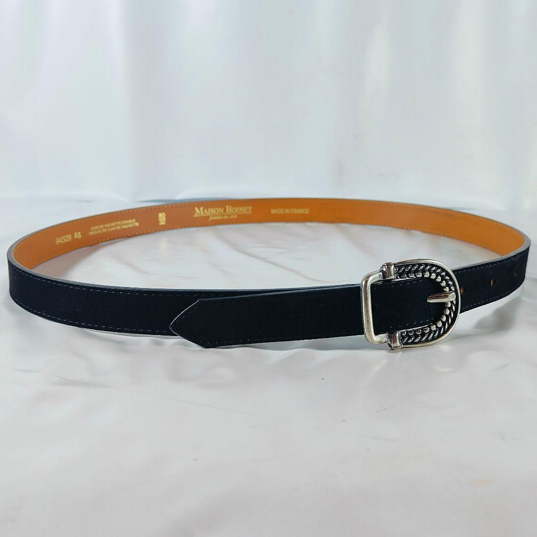 【極美品】MAISON BOINET　高級カーフスキンドレスベルト フランス製品