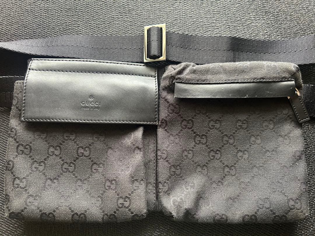 KT　GUCCI ボディバッグ・ウエストポーチ ブラック